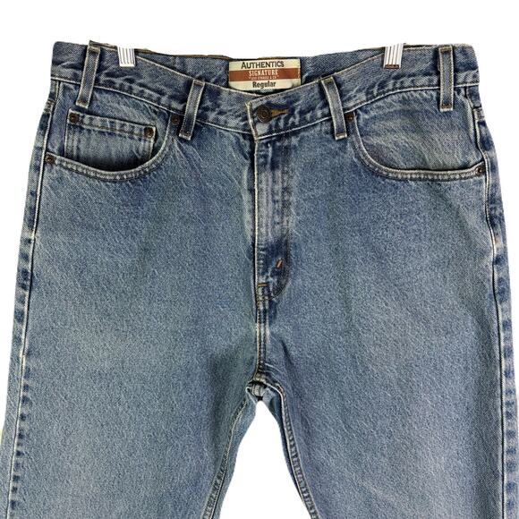 LEVIS Authentic Signature Regular Fit Jeans Men’s Size 36x32 - Picture 2 of 10